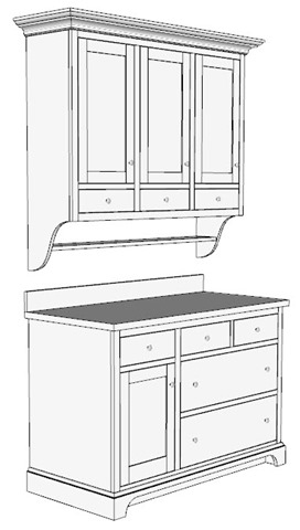 SketchUp Model of Jeremy's Country Cabinets